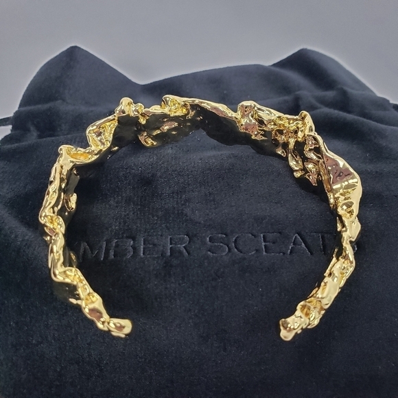 Amber Sceats Emery Cuff 24k Gold Plated - Picture 6 of 7
